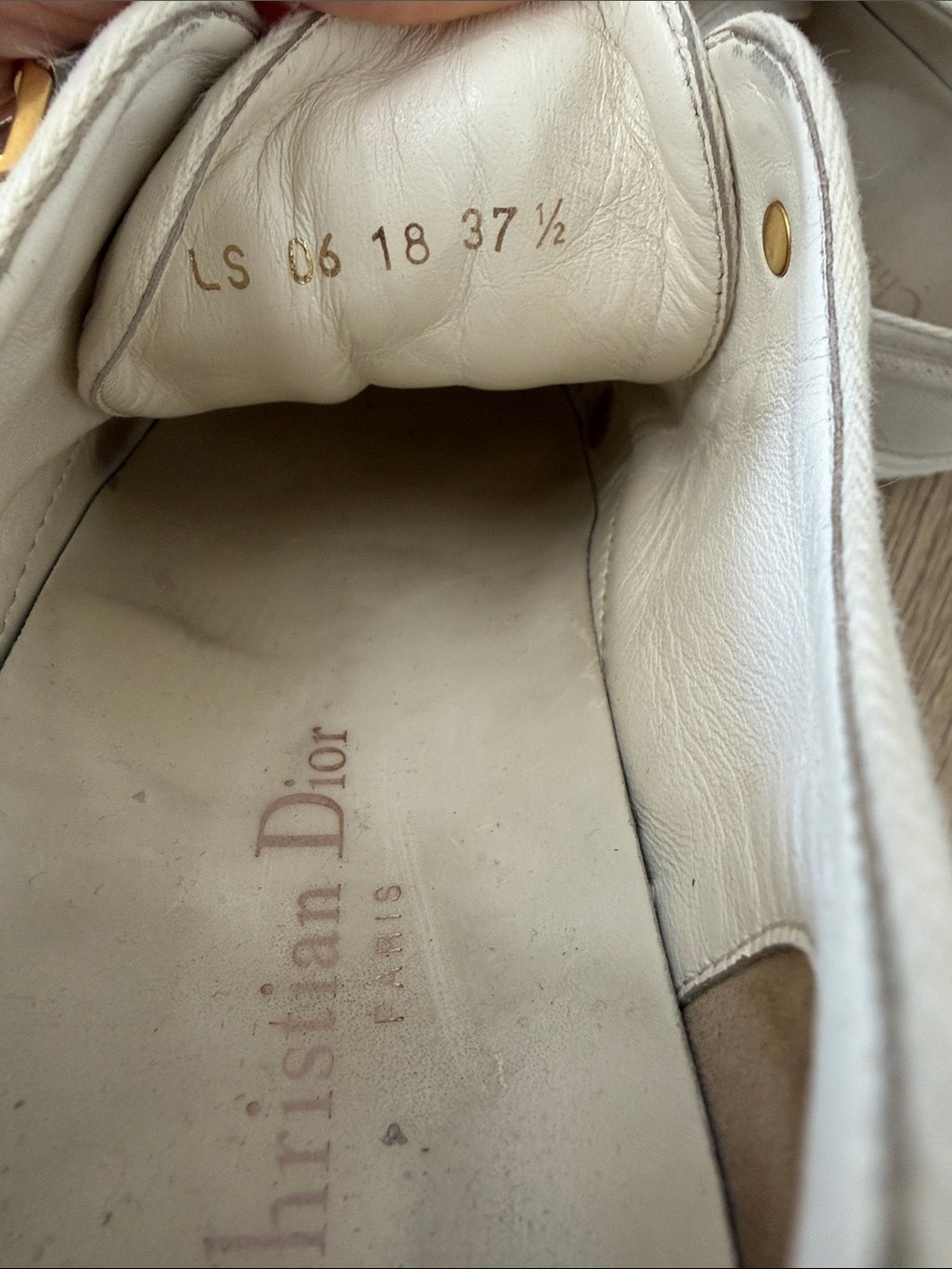 Dior Walk N Dior White Canvas Sneakers - Picture 4 of 5